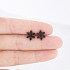 Christmas Snowflake 304 Stainless Steel Stud Earrings FS-WG2939F-03-1
