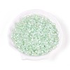 Transparent Spray Painted Glass Beads EGLA-N018-4mm-04-1