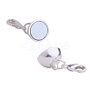 Round Brass Magnetic Clasps Converter KK-PH0012-02S-3