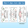 3 Sheets 3 Styles PVC Waterproof Decorative Stickers DIY-WH0404-014-3