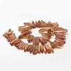 Electroplated Natural Quartz Crystal Beads Strands G-A142-03P-2