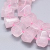 Natural Rose Quartz Beads Strands G-K293-J10-C-3