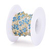 Handmade Alloy Enamel S Shape Link Chains ENAM-F138-05F-RS-4