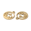 Ion Plating(IP) 304 Stainless Steel Charms STAS-Q303-08G-2