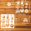 PET Hollow Out Drawing Painting Stencils DIY-WH0391-0547-2