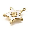 Ion Plating(IP) 304 Stainless Steel Pave Shell Pendants STAS-K263-71G-2