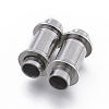 Tarnish Resistant 304 Stainless Steel Magnetic Clasps with Glue-in Ends LS-STAS-D242-29P-A-1
