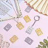 20Pcs 2 Colors 304 Stainless Steel Pendants STAS-SZ0003-11-5