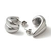 304 Stainless Steel Teardrop Stud Earrings for Wome EJEW-S237-04-2