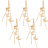 10Pcs Brass Butterfly Tassel Big Pendants KK-BBC0010-89-1