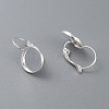 304 Stainless Steel Leverback Earring Settings LS-STAS-F191-03S-8mm-1