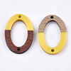 Resin & Walnut Wood Links connectors LS-RESI-S367-08H-2