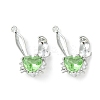 Brass Micro Pave Cubic Zirconia Pendants KK-L208-05P-07-2