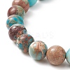 4Pcs 4 Style Natural Mixed Gemstone & Synthetic Turquoise(Dyed) Tortoise Beaded Stretch Bracelets Set for Women BJEW-TA00211-7