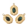 Natural Green Spot Jasper Pendants STAS-P380-23G-02-1