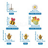 120Pcs DIY Bees & Daisy Shape Sofa Foam Nails Making Kits DIY-CD0001-12P-7