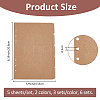 6 Sets 2 Colors A4/A5 Paper Binder Dividers DIY-FH0007-64B-2