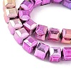 Electroplated Synthetic Non-magnetic Hematite Beads Strands G-A263-H01-03-3