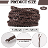 5M 3-Ply PU Leather Braided Cord LC-GF0001-12C-2