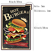Vintage Metal Tin Sign AJEW-WH0157-035-2