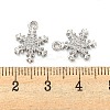Brass Micro Pave Clear Cubic Zirconia Pendants X-FIND-Z044-09P-3