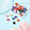 40Pcs 8 Colors Mother's Day Alloy Enamel Charms ENAM-FP0001-91-2