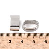 Non-Tarnish 304 Stainless Steel Slide Charms X-STAS-S133-01P-03-3