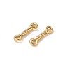 304 Stainless Steel Twisted Bar Connrctor Charms STAS-L300-002G-2