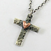 Bohemian Vintage Alloy Cross with Heart Pendant Necklaces FS-WG4EA27-01-4
