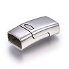 Tarnish Resistant 304 Stainless Steel Magnetic Clasps with Glue-in Ends LS-STAS-E440-39P-1