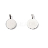 304 Stainless Steel with White Shell Pendants STAS-G268-01X-P-4