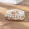 Bohemian Vacation Style Glass Beaded Stackable Stretch Bracelets Set for Women OD2918-2-1