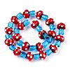 Handmade Lampwork Beads Strands X-LAMP-N024-09D-3