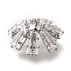 Brass Micro Pave Cubic Zirconia Pendant Bails KK-Q035-01P-2