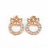Rack Plating Brass Micro Pave Clear Cubic Zirconia Charms X-KK-T060-14-RS-2