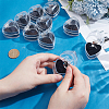 40Pcs Heart Shaped Acrylic Jewelry Ring Storage Boxes CON-PH0003-26-3