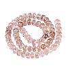 Crackle Transparent Glass Beads Strands GLAA-N068-03A-08-2