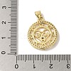 Rack Plating Brass Micro Pave Clear Cubic Zirconia Pendants KK-P267-11E-G-3