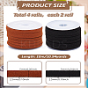 20M 2 Colors Flat Faux Suede Cord LW-LP0001-14-2
