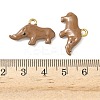 304 Stainless Steel Enamel Pendants STAS-I346-31G-3