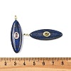 Dyed Natural Lapis Lazuli Pendants G-D357-01F-3