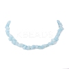 Natural White Jade Dyed Chips Beaded Necklaces NJEW-JN04275-07-4