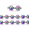PVD Vacuum Plating 304 Stainless Steel Ball Chains CHS-F009-01F-M-1