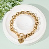 Golden 304 Stainless Steel Charm Bracelets LS-NJEW-K284-01G-R-1