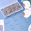 168Pcs 7 Styles 316L Surgical Stainless Steel Hoop Earring Findings STAS-TA0002-82-4