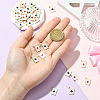 40Pcs 4 Colors Zinc Alloy Enamel Pendants ENAM-SC0009-97-4