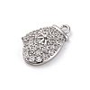 Christmas Series Brass Micro Pave Cubic Zirconia Pendants KK-Q010-01P-03A-2