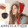 36Pcs 18 Cplors Faux Fox Fur Soft Pompom Ball AJEW-OC0013-65-5