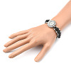 Natural Lava Rock Bracelets Watches BJEW-JB03768-5