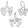 3Pcs 925 Sterling Silver Bowknot Charms STER-BBC0008-41-6